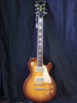 Univox Gimme Les Paul Sunburst 1970-е с оригинальным жестким чехлом *** БЕСПЛАТНАЯ ДОСТАВКА *** - Изображение 1 из 4