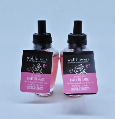 2  BATH & BODY WORKS WALLFLOWERS EMILY IN PARIS CHAMPAGNE HOME FRAGRANCE REFILL - Изображение 1 из 4