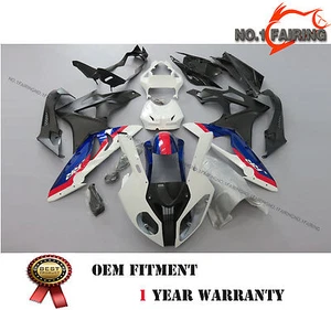 Kit de carenado de inyección blanco negro rojo carrocería para BMW S1000RR 09-14 2011 2012 - Imagen 1 de 12