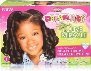 2x AFRICAN PRIDE DREAM KIDS OLIVE MIRACLE RELAXER KIT REGULAR - Picture 1 of 1