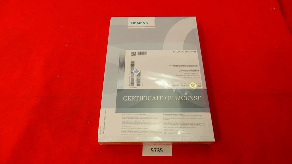 Siemens SIMATIC WinCC Basic V16 Visualisierungs-Software 6AV2100-0AA06-0AA5 - Bild 1 von 4