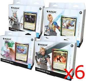 MTG Final Fantasy Collector’s Ed. Commander Deck Bundle Lot of 6 In hand - Picture 1 of 1