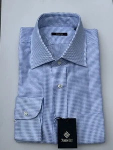 Zanella Button Front Dress Long Sleeve Size 44 100% Cotton - Picture 1 of 3