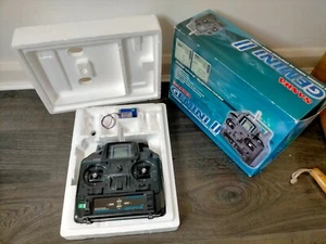 SANWA GEMINI 2 stick RADIO SET 3GR FS 40mhz TRANSMITTER RECEIVER boat 1/14 4YD - Picture 1 of 9