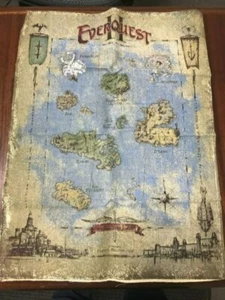 Everquest II Cloth Map NEW IN PLASTIC WRAP. EQ 2 SONY - Picture 1 of 1