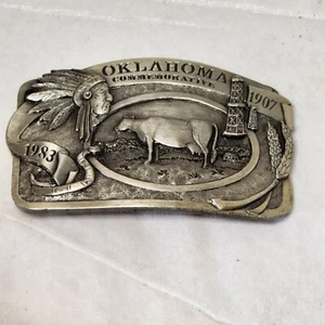 Vtg Oklahoma Commemorative 1983 Arroyo Grande 1983 Limited Edition Belt Buckle - Picture 1 of 11