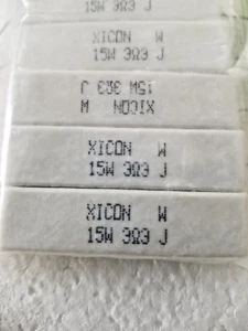 LOT 5PCS XICON 3.3 Ohm 3.3Ω 15W 15 WATT 5% WIRE WOUND CERAMIC resistor - Picture 1 of 2