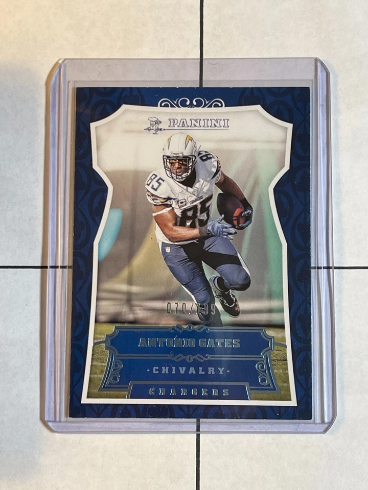 Antonio Gates 2016 Panini Chivalry Blue Foil SP #ed /199 Chargers #70 - Image 1 of 2