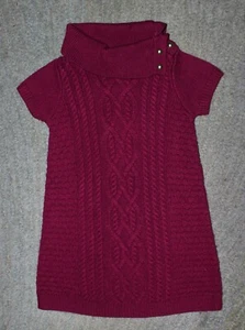 Janie and Jack Girls Purple Short Sleeve Sweater Dress - Size 4 - EUC - Picture 1 of 4