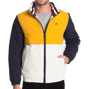 Tommy Hilfiger Hombre Retro Bloqueo de Color Cuello Soporte Perfor - Grande - Imagen 1 de 2