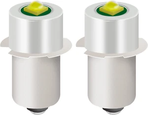 2 Pack LED Flashlight Replacement Bulb with 18V 12V 19.2V 6-24 Volt and 3W 247LM - Picture 1 of 11