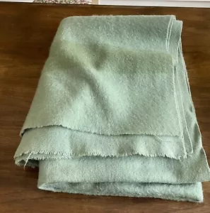 Vintage Hudson Bay Decke 4 Streifen in Pastellgrün - Bild 1 von 9