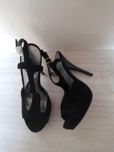 ππ Sandali scarpe in vera pelle Fergie taglia 37.5 25.5cm - Foto 1 di 15