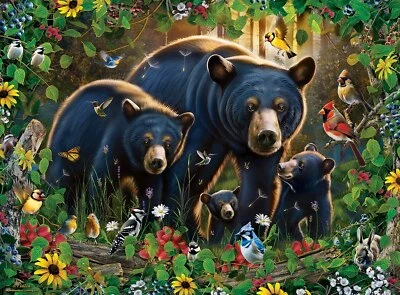 Rompecabezas MasterPieces Mossy Oak - Black Bears 100 piezas Foto 1 de 4
