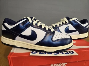 Size 9.5W 8M - Nike Dunk Premium Low Vintage Navy FN7197-100 - Picture 1 of 14