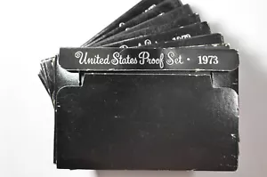 1973 S U.S. Mint Proof Sets w/ Proof Ikes - Ten Set Lot OGP - Picture 1 of 1