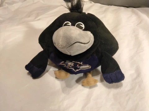 Baltimore Ravens NFL Football Team Mascot Poe The Raven Plush Plushie Cover