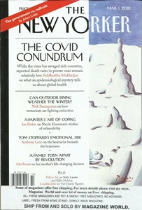 THE NEW YORKER MAGAZINE, IT'S BIDEN'S PROBLEM NOW MARCH, 01st 2021 - Picture 1 of 1