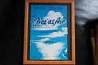 1957 Framed Programme Savoy Theatre Free As Air Dorothy Reynolds Julian Slade