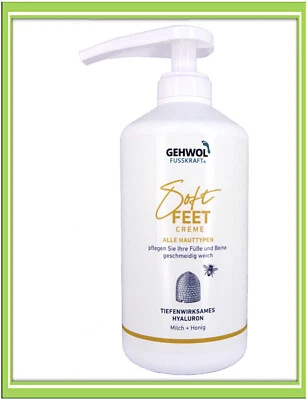 Gehwol Fusskraft Soft Feet Milch & Honig Fußcreme Trockene Haut 500ml |€71,90/L
