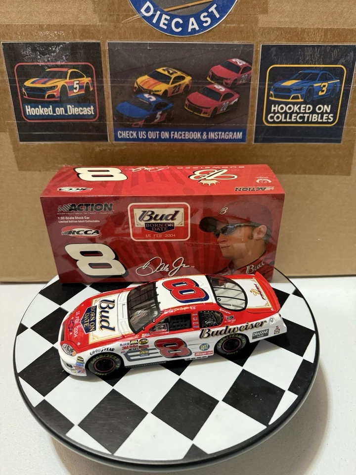Dale Earnhardt Jr. #8 Budweiser Born On Date 2004 1/32 Nascar Diecast - Image 1 of 4
