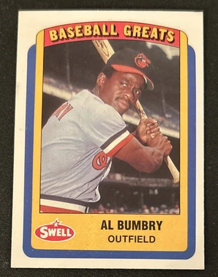 1990 年 Swell 棒球伟人 Al Bumbry 卡 #29 金莺队 状况极佳 O/C 教士 — 第 1/2 张图片