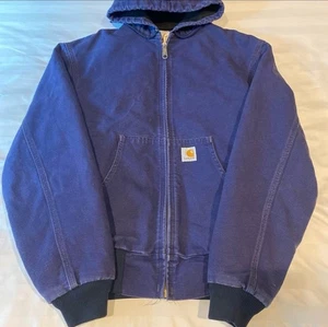 Giacca Carhartt Active usata anni 90 made in USA JR102 M Navy Japan - Foto 1 di 9