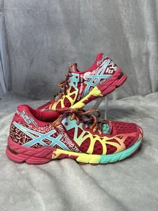 Scarpe da Triathlon Asics Gel-Noosa Tri 9 Taglia 7 T458Q Bici Corsa Multicolore Neon - Foto 1 di 6