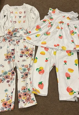 2 Trajes Pantalones First Impressions Niñas 24 Mos  Foto 1 de 4