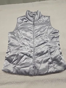 Saint Johns Bay Active Vest Womens Size S/CH Silver Metallic - Picture 1 of 7