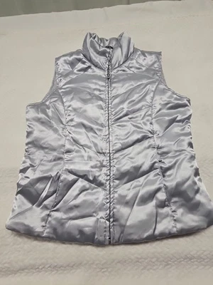 Saint Johns Bay Active Vest Womens Size S/CH Silver Metallic - Image 1 of 4