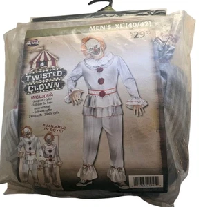 Costume Halloween Clown Twisted per Adulti, Uomo Taglia XL 40/42), di Fun World - Foto 1 di 2