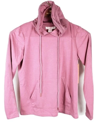 Adrienne Vittadini Womens Hoodie S Top Long Sleeve Sweatshirt Pullover Mauve $69 - Image 1 of 4