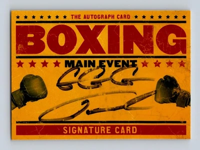 Tarjeta de firma del evento principal de boxeo firmada autografiada auténtica de Gennady Golovkin Foto 1 de 2