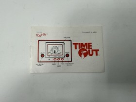 Mego Time Out Toss Up Nintendo Game & Watch - Instructions Insert