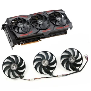 Pour ASUS ROG RTX2060 2070S 2080ti RX5700XT Ventilateur Refroidisseur GPU 12V T129215SU - Photo 1/16