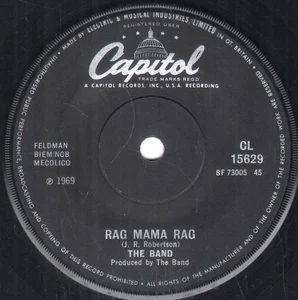 Band Rag Mama Rag 7" vinyl UK Capitol 1969 Solid label design CL15629 - Picture 1 of 2
