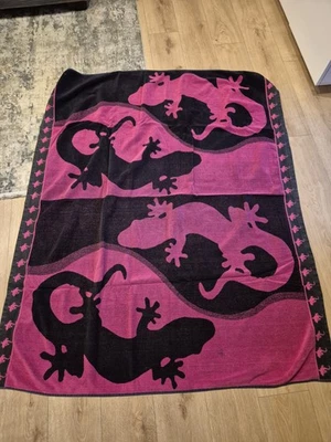 Strandtuch Strandhandtuch pink XXL flauschig Gecko *** TOP *** Handtuch - Bild 1 von 2