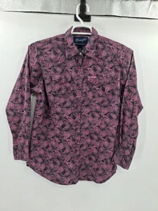 Wrangler Pearl Snap Womens Large Western Shirt - Picture 1 of 9