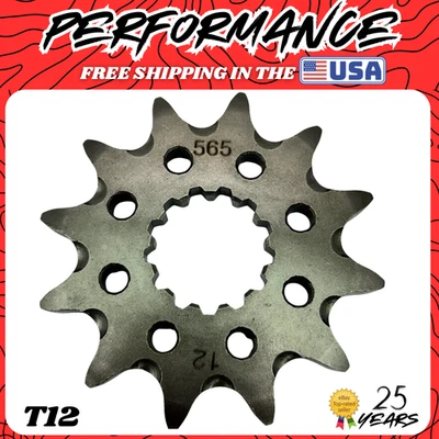 Piñón delantero 2000 2001 2002 Yamaha WR426F WR 426F transmisión por cadena primaria engranaje 12T Foto 1 de 4