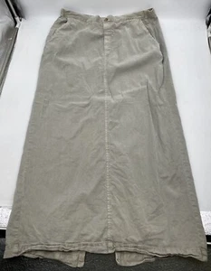 Vintage Clio Women’s Skirt, Gray, Long, Pockets Elastic Waist Sz Large Pre-Owned - Picture 1 of 7