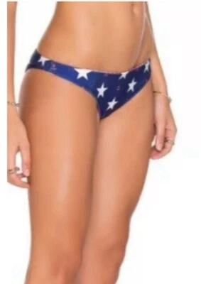 Wildfox плавать бикини низ только XS двусторонний звезда якорь клетку красный синий  - Изображение 1 из 4
