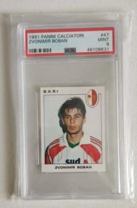 1991 Panini Calciatori Svonimir Boban PSA 9 Rookie RC Sticker RARE Hard to Find - Picture 1 of 2