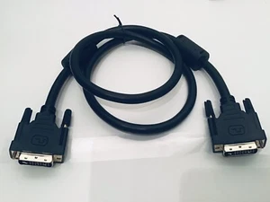 1m DVI-D Pro Cable 25 Pin (24+1 pin) Male to Male Dual Link Lead - Picture 1 of 1