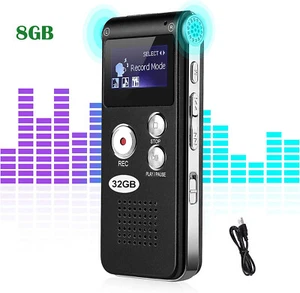MINI Digital Diktiergerät Aufnahmegerät Audio Mini Sound Voice Recorder 8GB DE - Bild 1 von 9