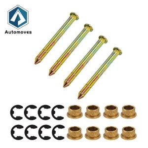 Door Hinge Pins & Pin Bushing Kit For 1992-1997 Ford F150 F250 F350 Series - Picture 1 of 7