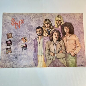 STYX Promo Poster Magazine? Ad 1980 Double Sided 14x21 - Picture 1 of 15