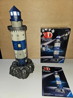 Ravensburger 3D Puzzle - Lighthouse At Night Edition - Image 1 of 4