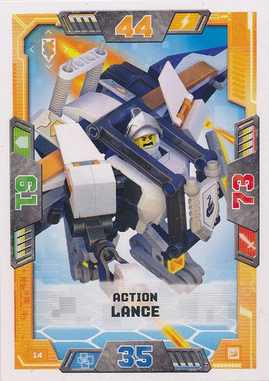 LEGO Nexo Knights Sammelkarten Serie 2 - 14 - Action Lance - Helden - Bild 1 von 1
