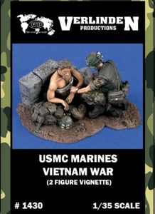 1/35 USMC Marines Vietnam War(2 Figure Vignette) with Base VP#1430 Resin Model - Picture 1 of 1